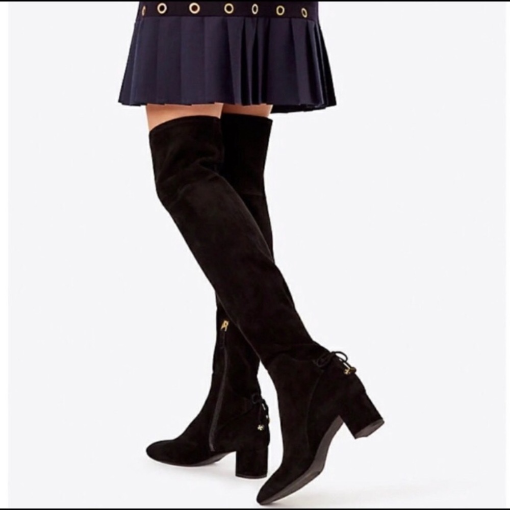 Tory Burch , Laila over the knee boots , black suede